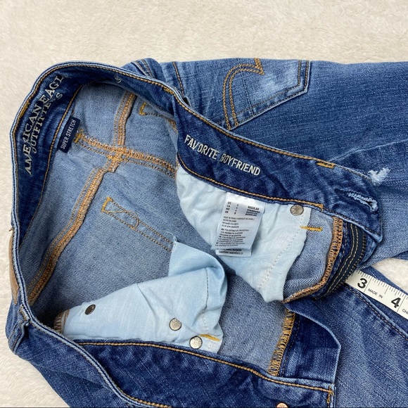 American Eagle Favorite Boyfriend Jeans Distressed 4 - Picture 13 of 13